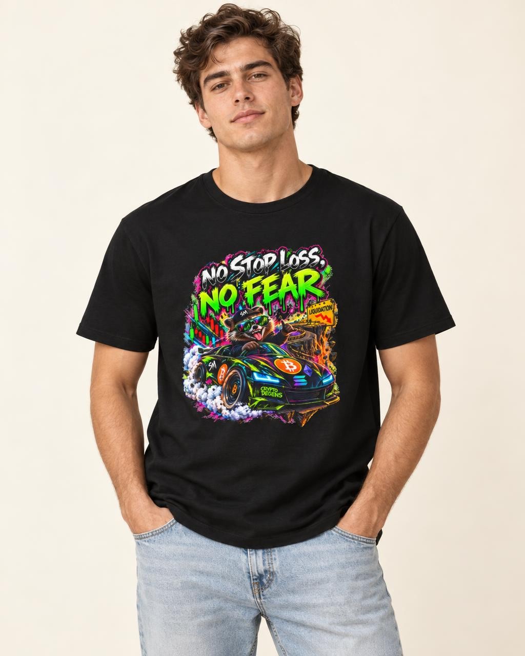 No Stop Loss, No Fear | Crypto Degens graphic T-shirt