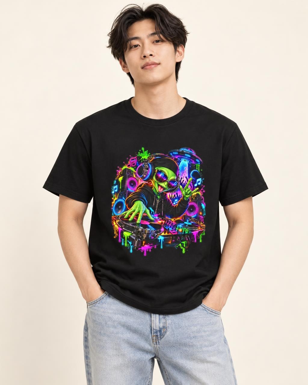 Outta This World DJ graphic T-shirt